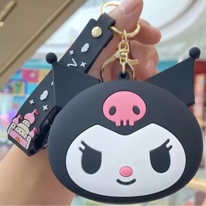 Sanrio Kuromi Silicone Mini Coin Purse Keychain